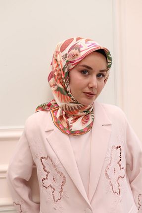 روسری صورتی İpek Tivil Silk Home - کد 921675180