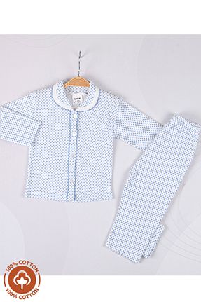 ست نوزادی آبی بچه گانه پنبه ای Miniel - کد 52843266