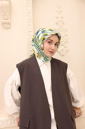 روسری آبی İpek Tivil Silk Home - کد 921675129