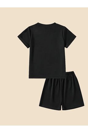 ست بالاتنه و پائین تنه مشکی بچه گانه بافت Afternoon Kids - کد 926064099