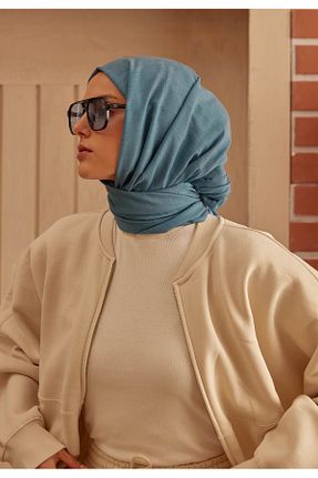 شال سرمه ای زنانه پلی استر Fresh - کد 812629855