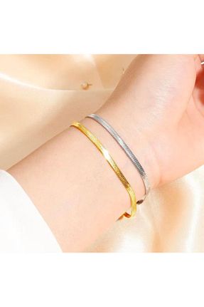 دستبند استیل (فولاد) رنگی زنانه استیل ضد زنگ Vamoria - کد 925978636