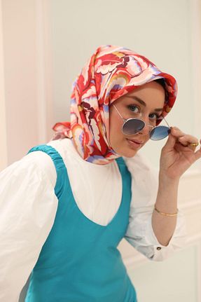 روسری قرمز İpek Tivil Silk Home - کد 919928417