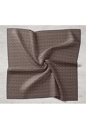 روسری قهوه ای İpek Tivil Silk Home - کد 881274089