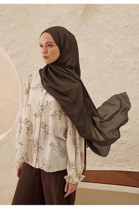 شال قهوه ای زنانه ویسکون Fresh - کد 833112963