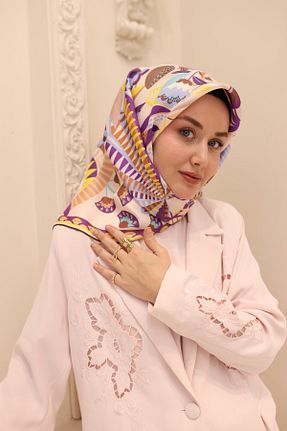 روسری رنگی İpek Tivil Silk Home - کد 922386302