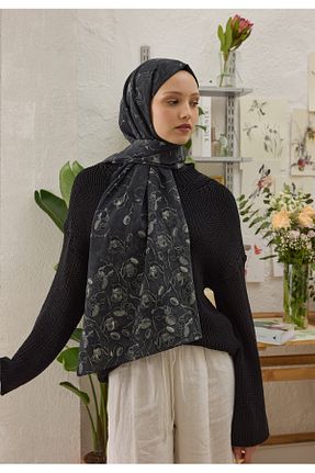 شال مشکی زنانه پنبه ای Fresh - کد 828094249