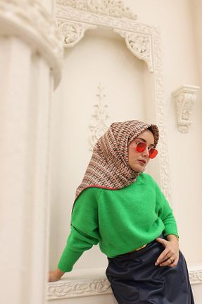 روسری طوسی İpek Tivil Silk Home - کد 881273046