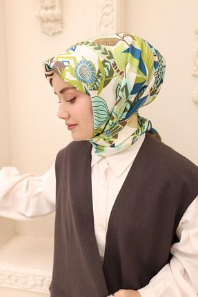 روسری آبی İpek Tivil Silk Home - کد 921675129