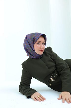 روسری سبز 90 x 90 Silk Home - کد 885990152