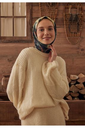 روسری سبز پلی استر Fresh - کد 817557674