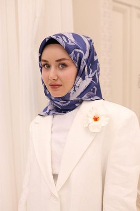 روسری سرمه ای İpek Tivil Silk Home - کد 922683747
