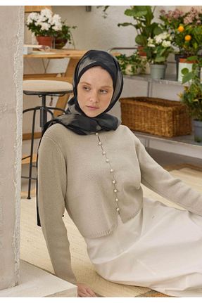 شال مشکی زنانه پنبه پلی استر Fresh - کد 828060502
