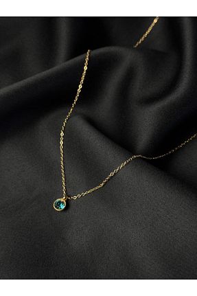 گردنبند استیل ( فولاد ) فیروزه ای زنانه استیل (فولاد) youngsem - کد 925985317