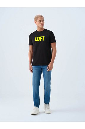 شلوار جین سرمه ای مردانه پاچه ساده Loft - کد 926013665