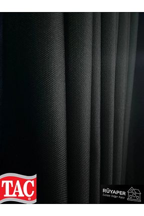 پرده زمینه مشکی کتان Taç - کد 926008178