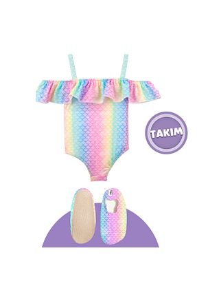 مایو رنگی بچه گانه رگولار Ella Bonna - کد 926094366