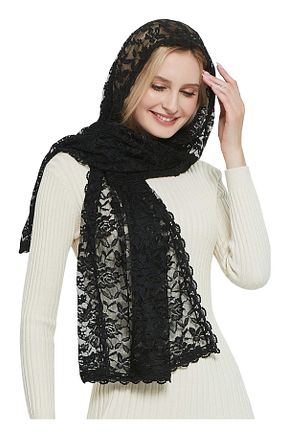 شال مشکی زنانه Nurcanilirboutique - کد 926025118