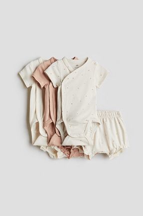 بادی بژ بچه گانه یقه هفت H&M - کد 926170482
