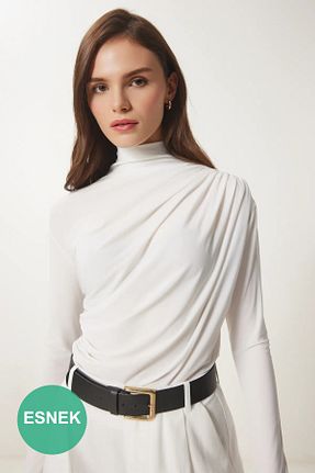بلوز نباتی زنانه ساده Lovelyİstanbul - کد 856166953