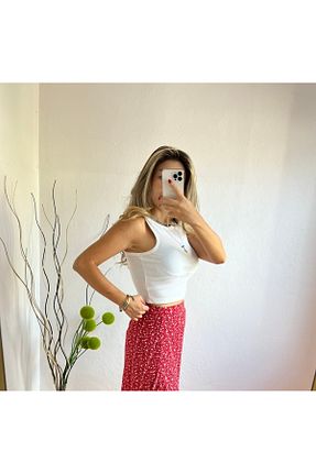 بلوز سفید زنانه کراپ Meriko Butik - کد 926037380