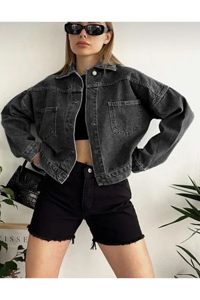کت مشکی زنانه اورسایز FAMİLY - کد 926049854