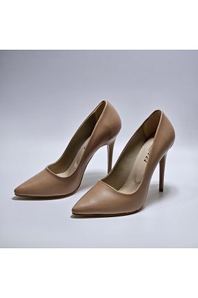کفش استایلیتو بژ پاشنه نازک Registan Shoes - کد 917802610