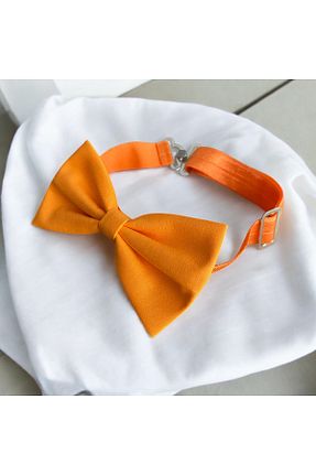 پاپیون نارنجی بچه گانه پارچه ای Miniko Butik - کد 279258315