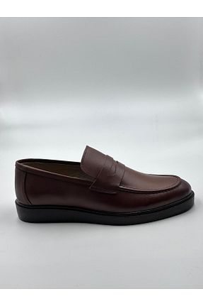 کفش کلاسیک قهوه ای مردانه چرم خالص EMIR - کد 926064583