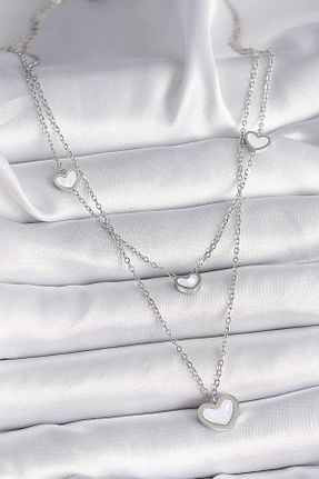 گردنبند استیل ( فولاد ) رنگی زنانه Genel Markalar - کد 883227280