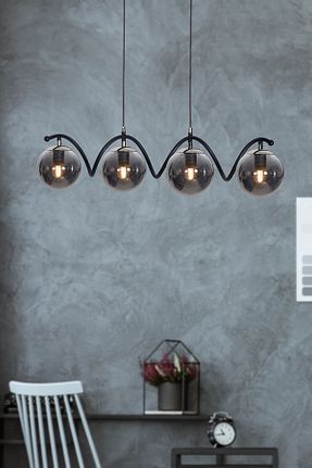 لوستر مشکی کروم Luzarana - کد 93254035