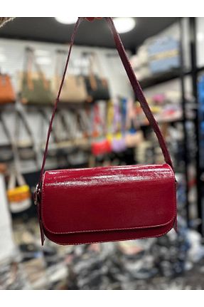 کیف دوشی زرشکی زنانه چرم مصنوعی bynarincollection - کد 926073530