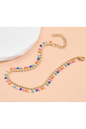 خلخال جواهر زرد زنانه Dgt Luxury - کد 926062690