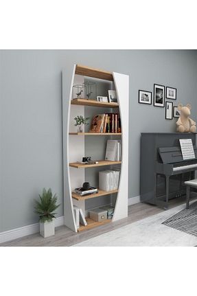 قفسه کتاب قهوه ای 151 سانتی متر Arnetti - کد 386521816