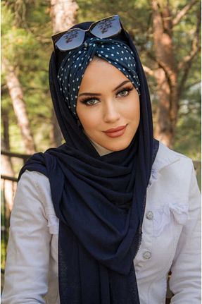 کلاه شنای حجاب سرمه ای زنانه Aişe Tesettür - کد 926151797