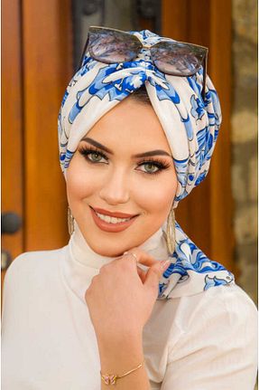کلاه شنای حجاب سرمه ای زنانه Aişe Tesettür - کد 926179701