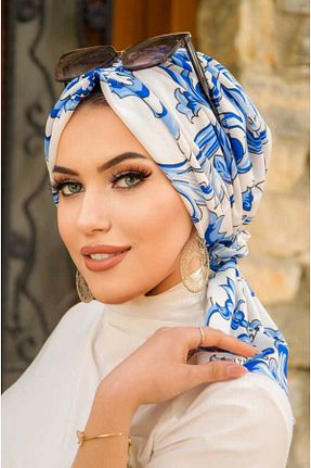 کلاه شنای حجاب سرمه ای زنانه Aişe Tesettür - کد 926179701