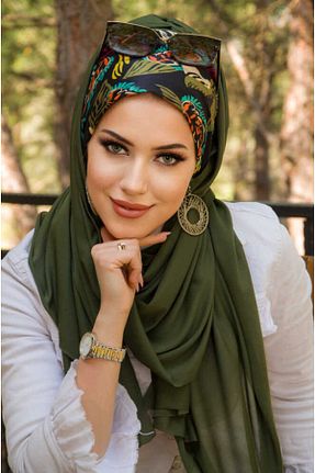 کلاه شنای حجاب خاکی زنانه Aişe Tesettür - کد 926151461