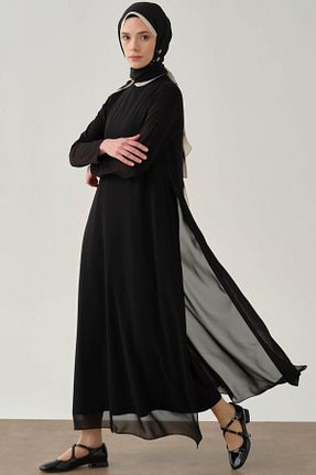 لباس حجاب مشکی زنانه رگولار Tuğba - کد 927215608