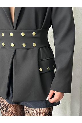 کت مشکی زنانه رگولار FERZOLAİO - کد 926160897