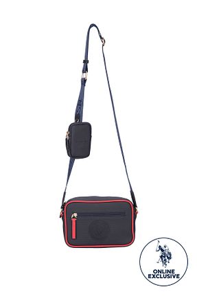 کیف پستچی سرمه ای زنانه چرم مصنوعی U.S. Polo Assn. - کد 300254173