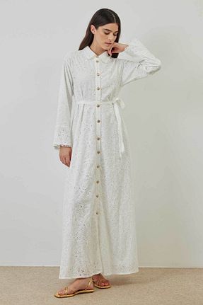 لباس حجاب سفید زنانه Relaxed Hooopstore - کد 709508643