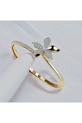 دستبند استیل (فولاد) طلائی روکش طلا neslyaccessories - کد 923483255