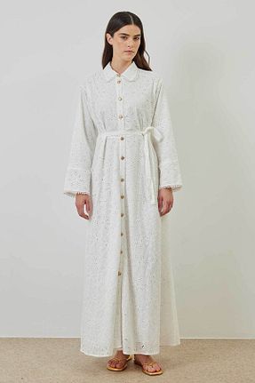 لباس حجاب سفید زنانه Relaxed Hooopstore - کد 709508643