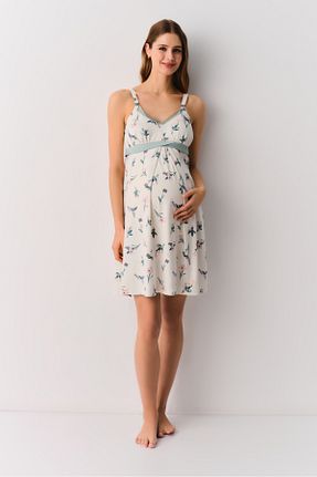لباس شب بارداری نباتی زنانه گلدار Suwen - کد 926176960