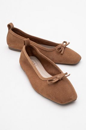 بابت قهوه ای زنانه چرم خالص luvishoes - کد 926185225