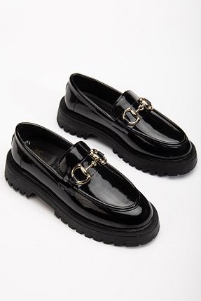 کفش لوفر مشکی زنانه چرم مصنوعی Zegeshoes - کد 921267584