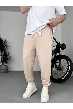 شلوار کرمگن بژ مردانه Relaxed BYBASICMAN - کد 790449042