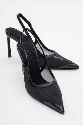 کفش استایلیتو مشکی پاشنه نازک luvishoes - کد 926180808