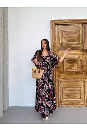 لباس سایز بزرگ مشکی زنانه رگولار Miasista - کد 926188075